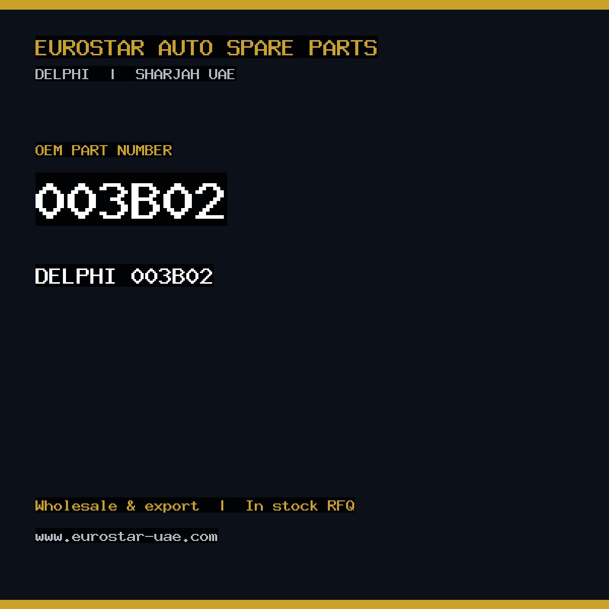 003B02 — DELPHI 003B02