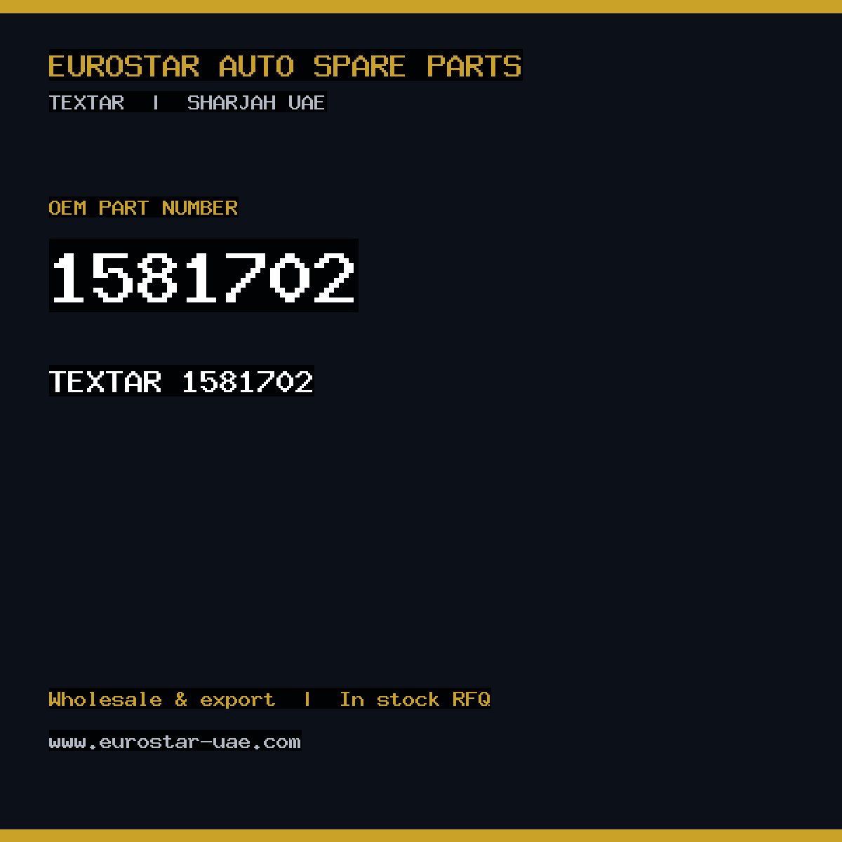 TEXTAR 1581702