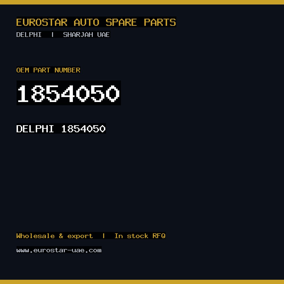 1854050 — DELPHI 1854050