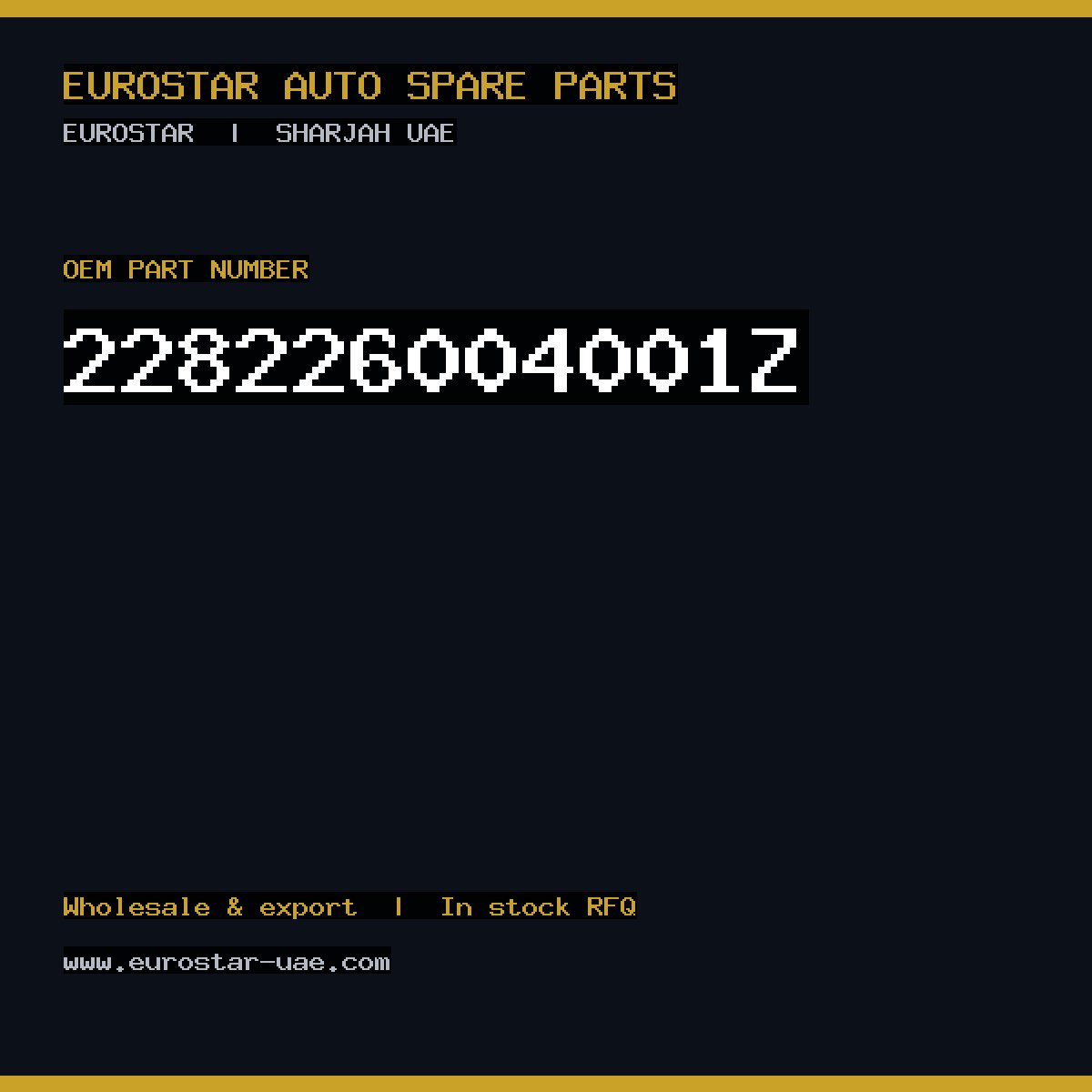 228-226-004-001Z — CONTINENTAL/VDO 228-226-004-001Z