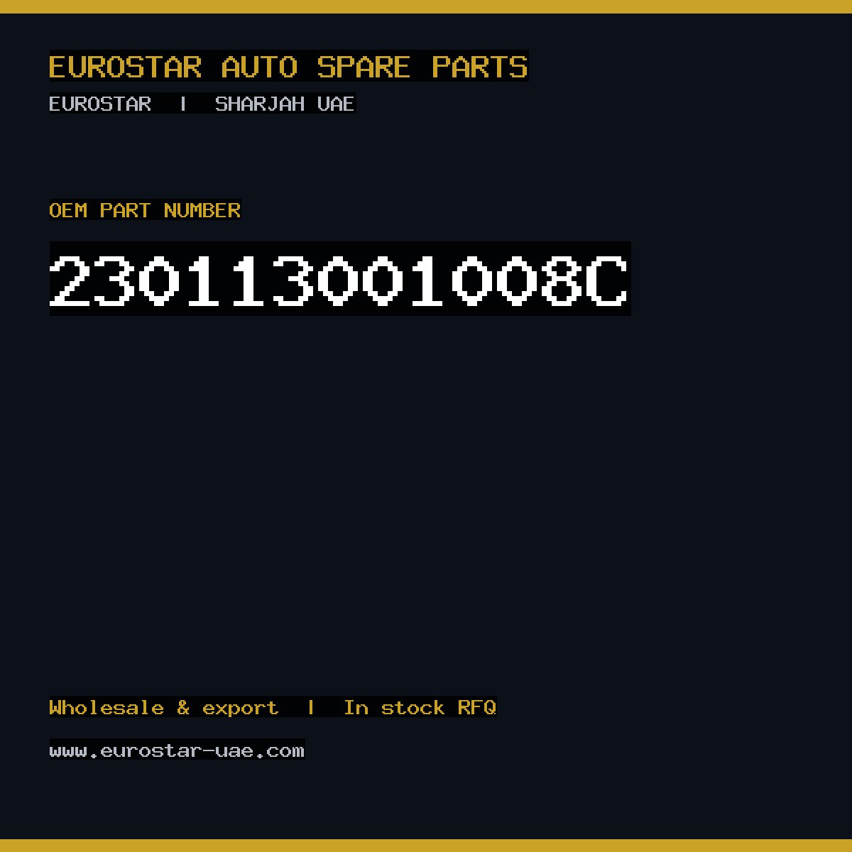 230-113-001-008C — CONTINENTAL/VDO 230-113-001-008C