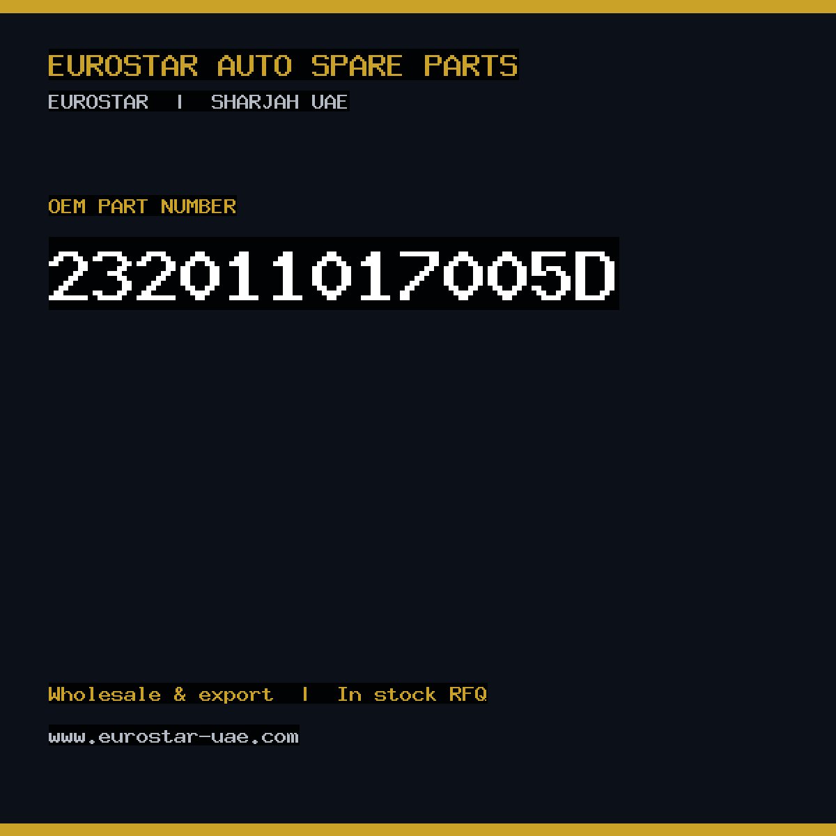 232-011-017-005D — CONTINENTAL/VDO 232-011-017-005D