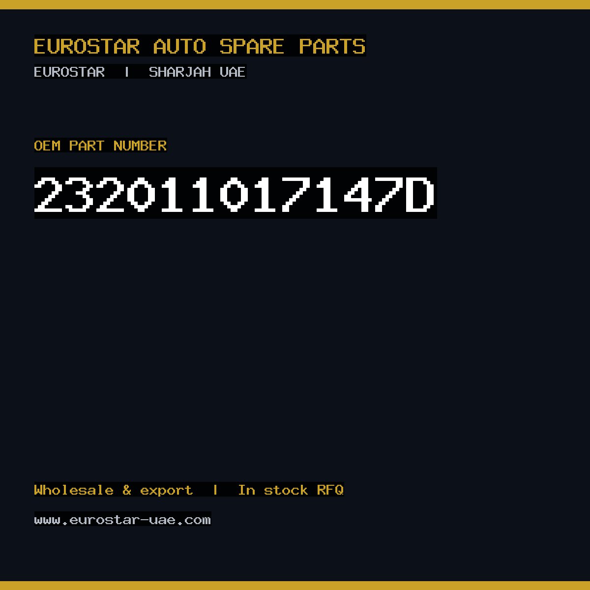 232-011-017-147D — CONTINENTAL/VDO 232-011-017-147D
