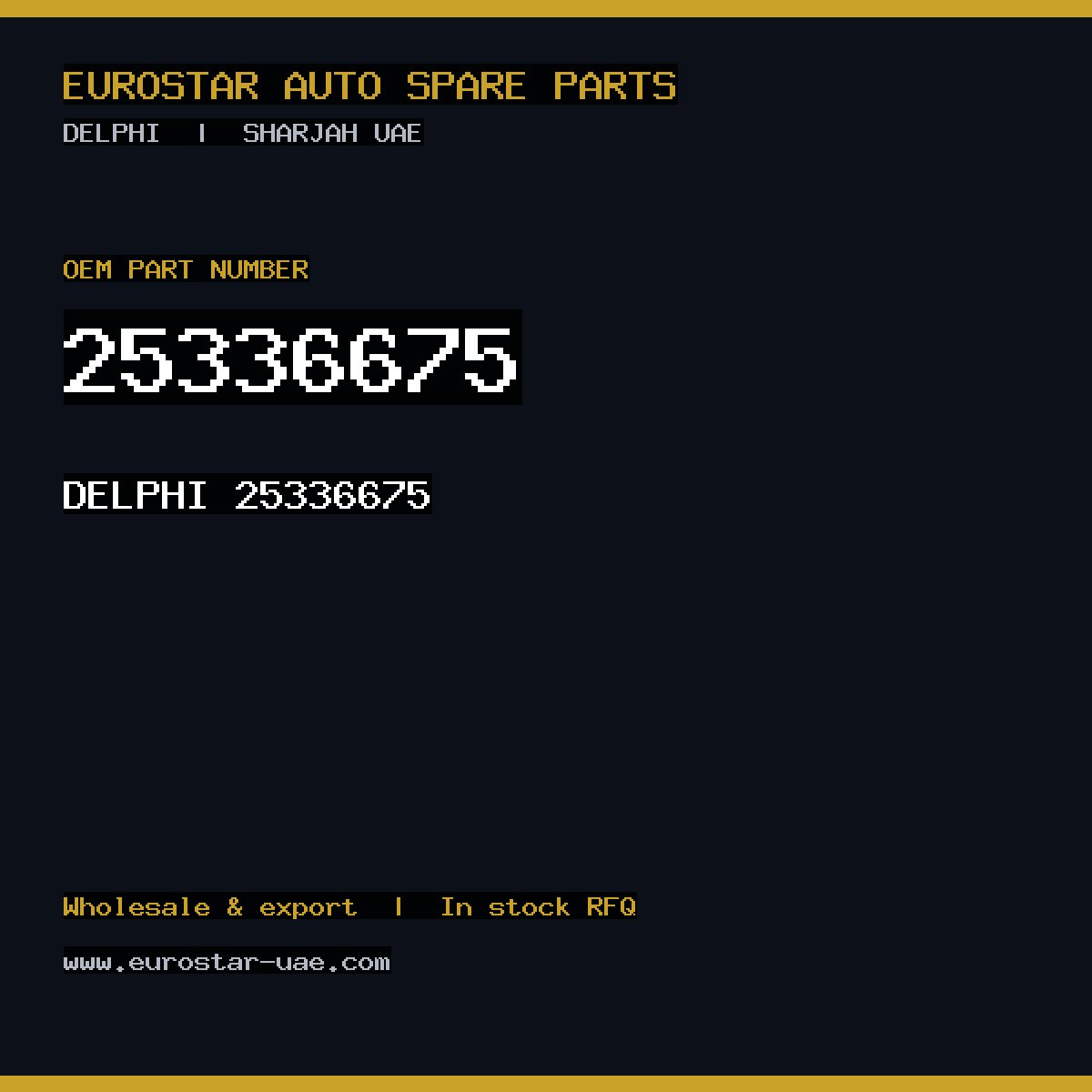 25336675 — DELPHI 25336675