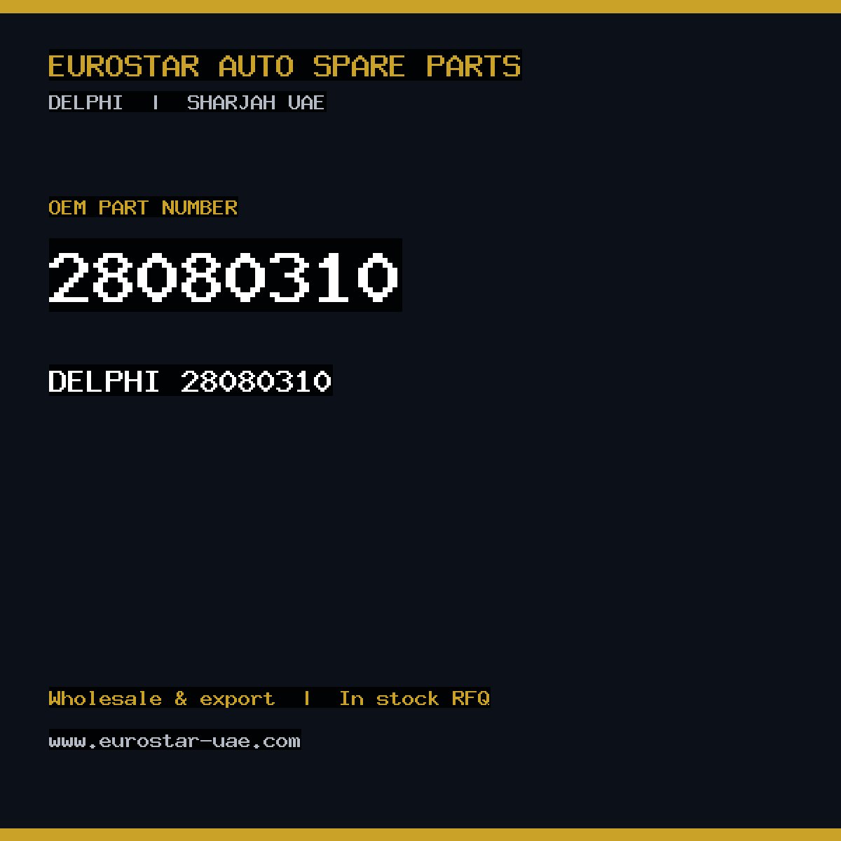 28080310 — DELPHI 28080310