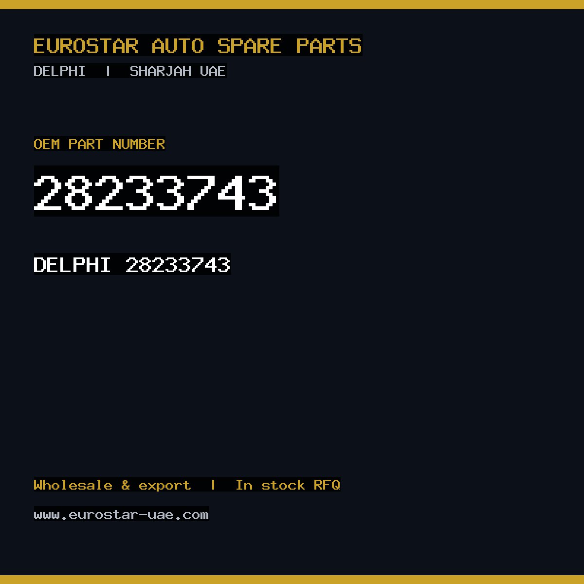 28233743 — DELPHI 28233743