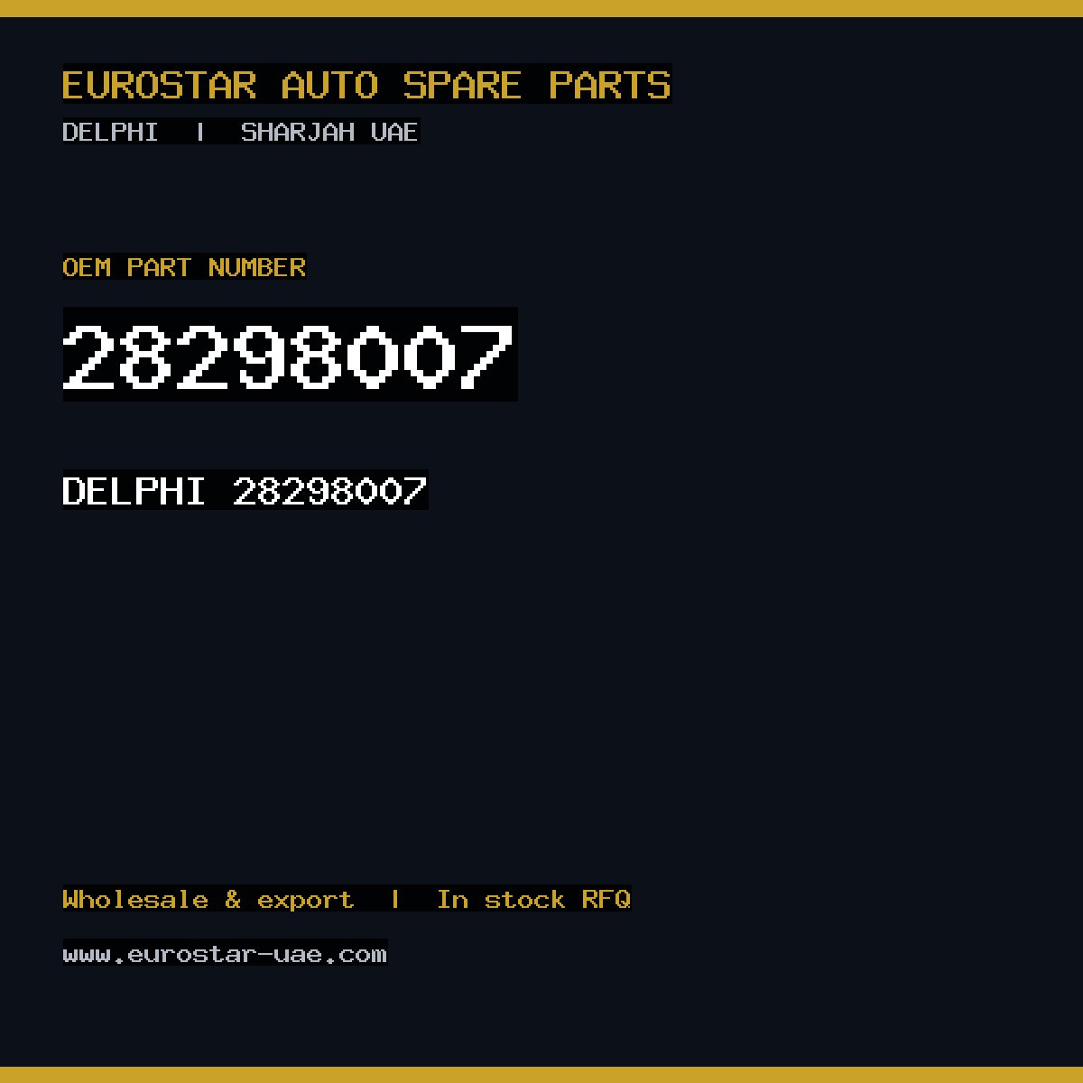 28298007 — DELPHI 28298007