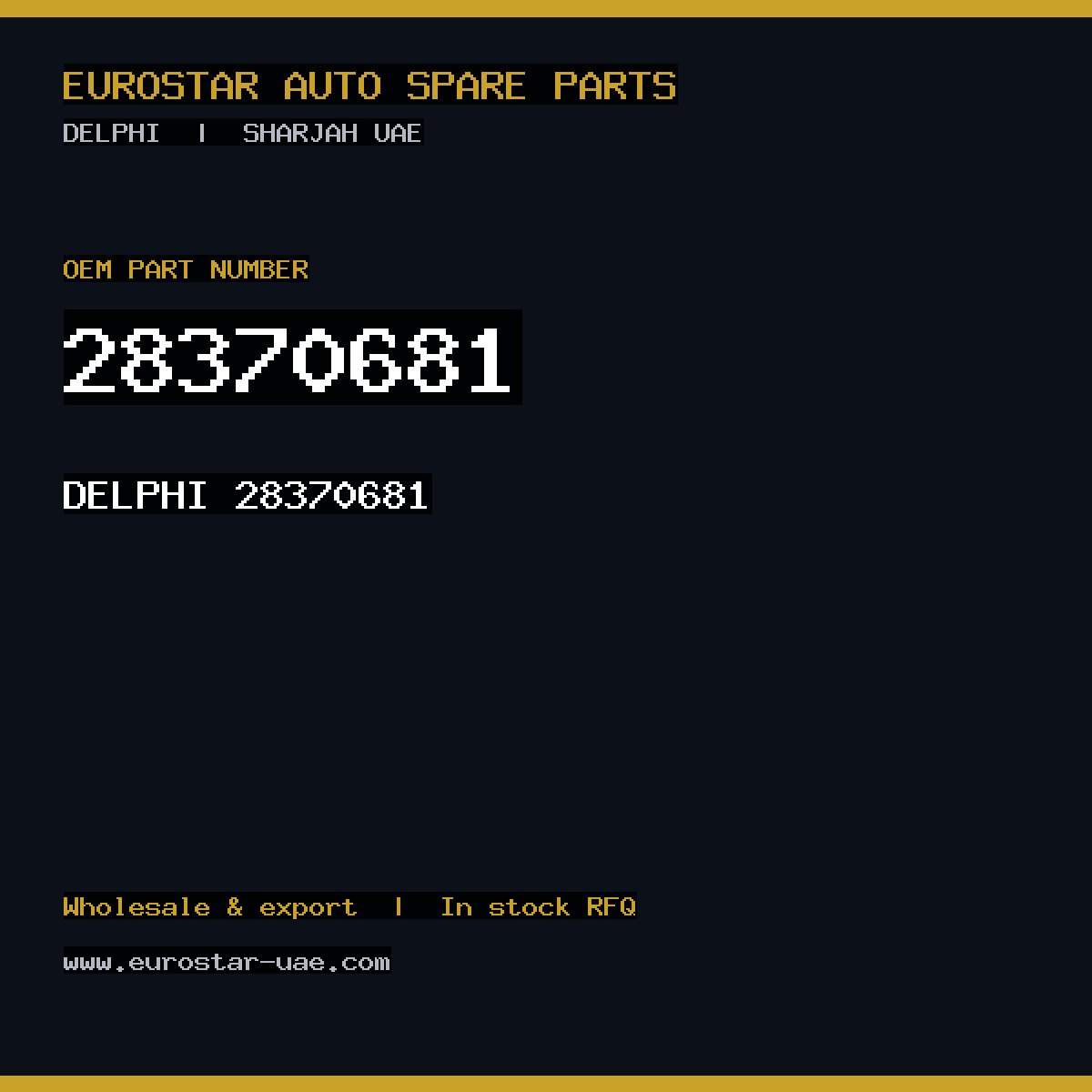 28370681 — DELPHI 28370681