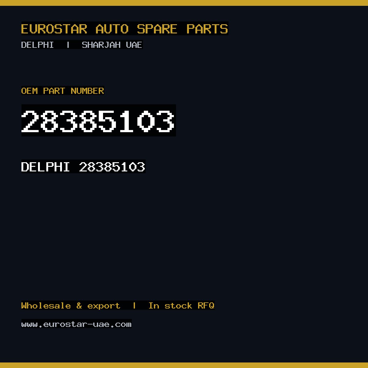 28385103 — DELPHI 28385103