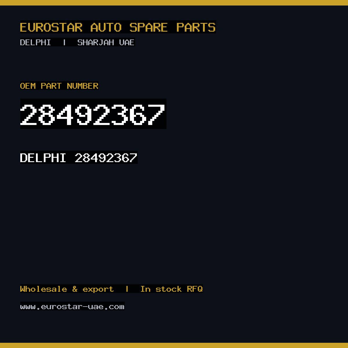 28492367 — DELPHI 28492367