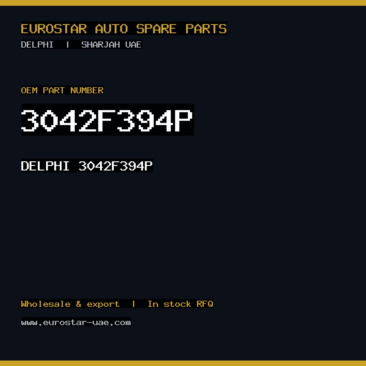 3042F394P — DELPHI 3042F394P