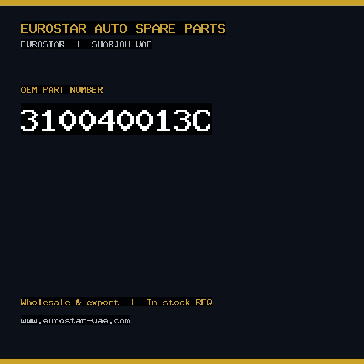 310-040-013C — CONTINENTAL/VDO 310-040-013C