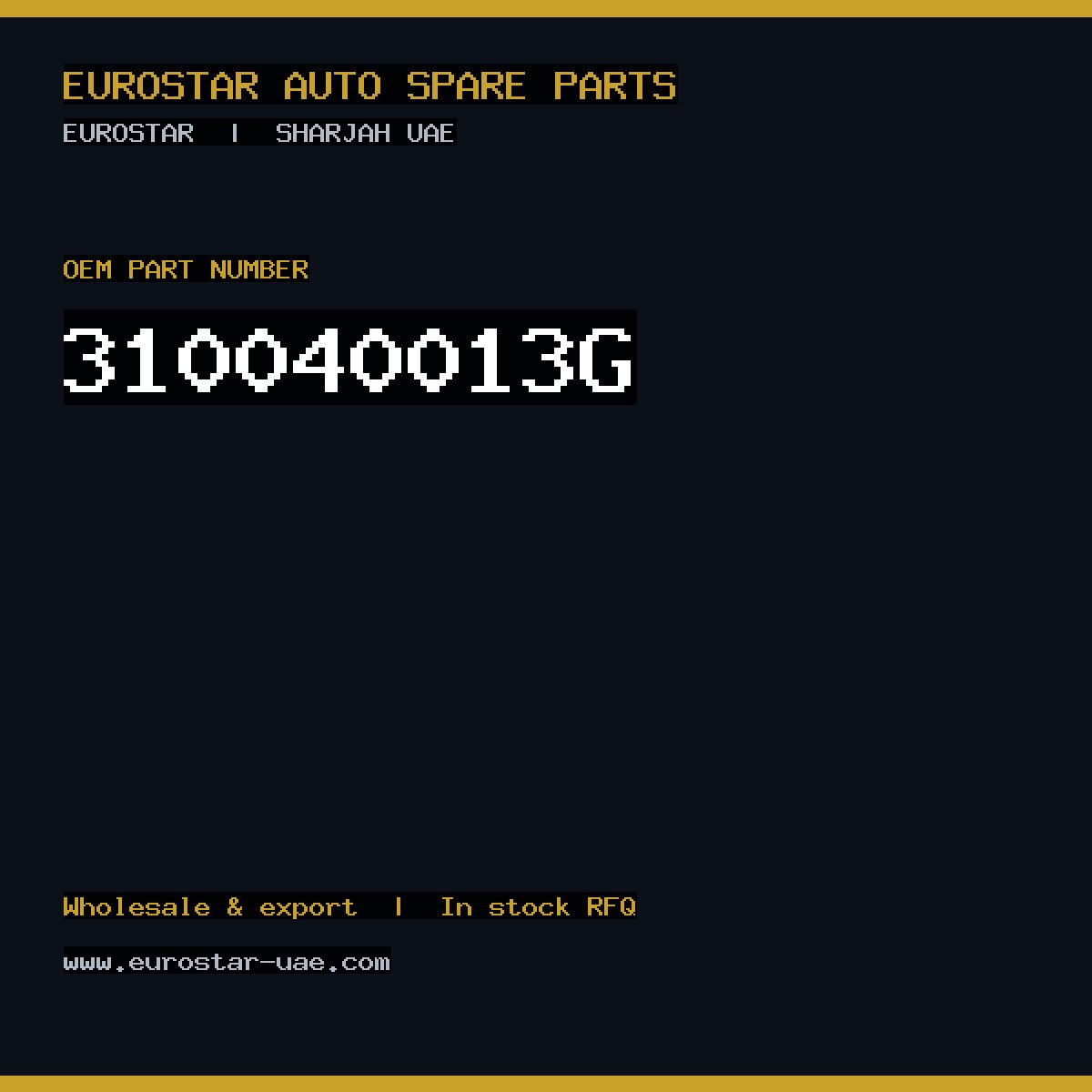 310-040-013G — CONTINENTAL/VDO 310-040-013G