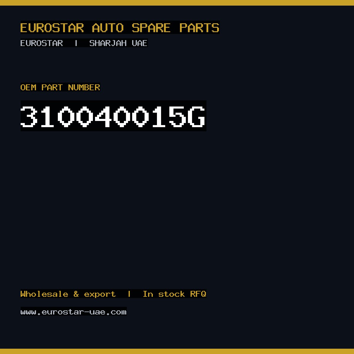 310-040-015G — CONTINENTAL/VDO 310-040-015G