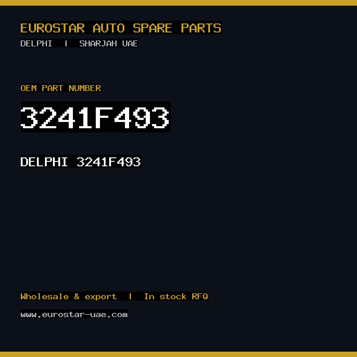 3241F493 — DELPHI 3241F493