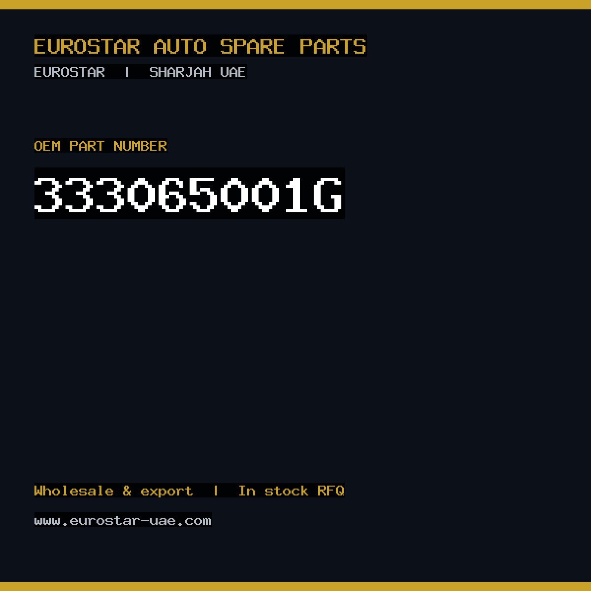 333-065-001G — CONTINENTAL/VDO 333-065-001G
