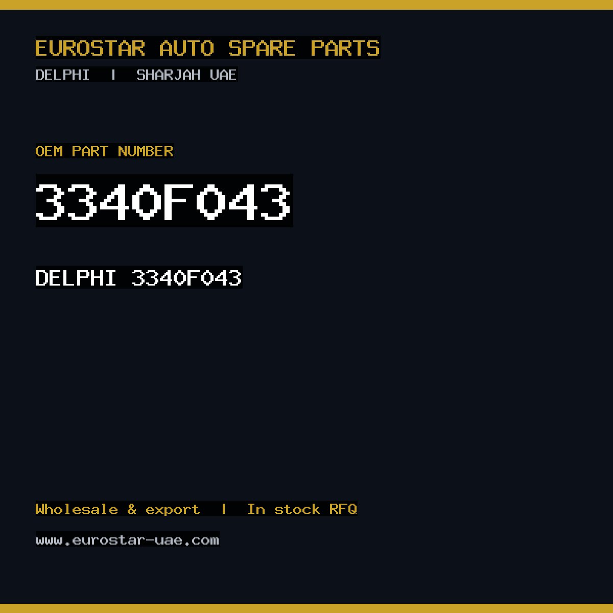 3340F043 — DELPHI 3340F043