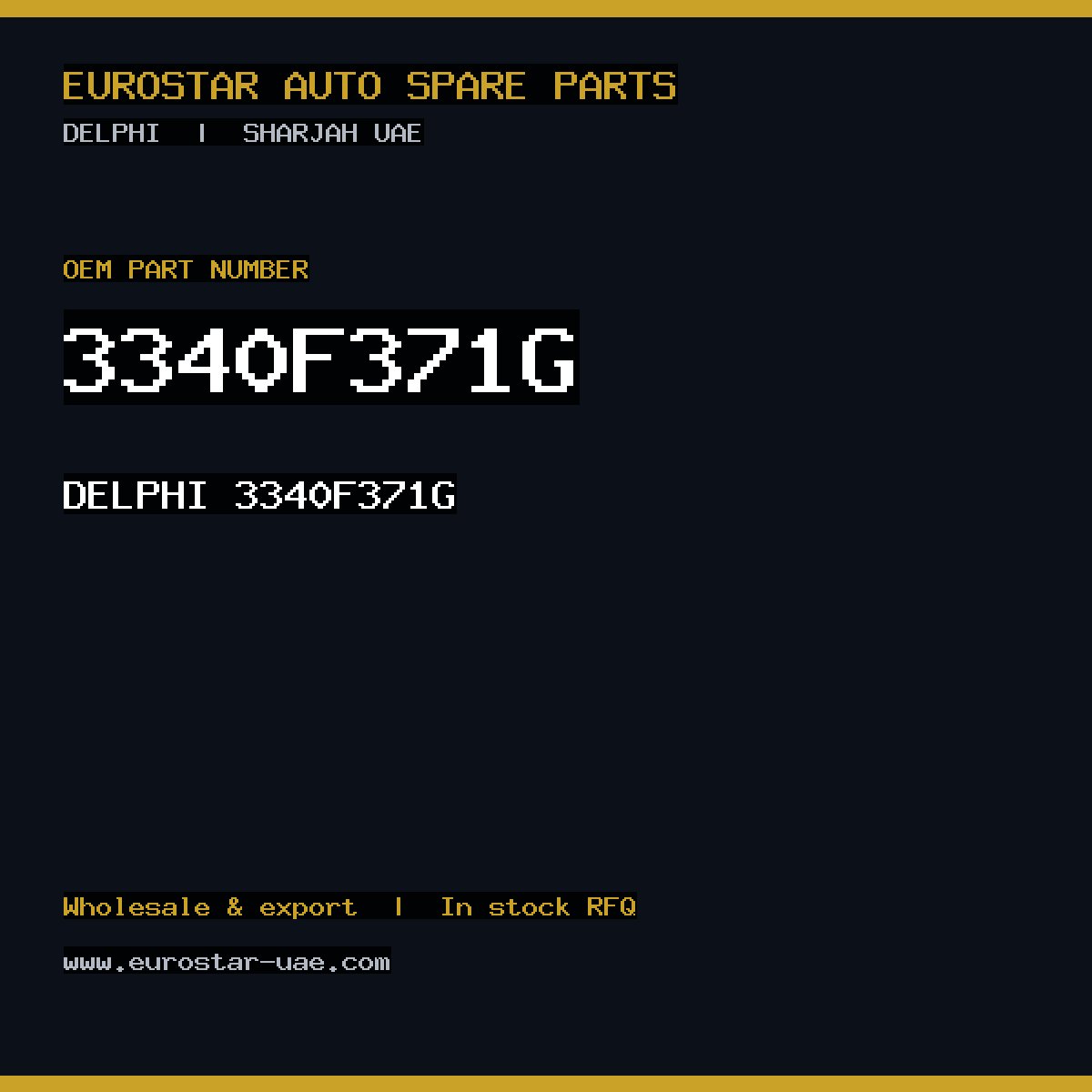 3340F371G — DELPHI 3340F371G