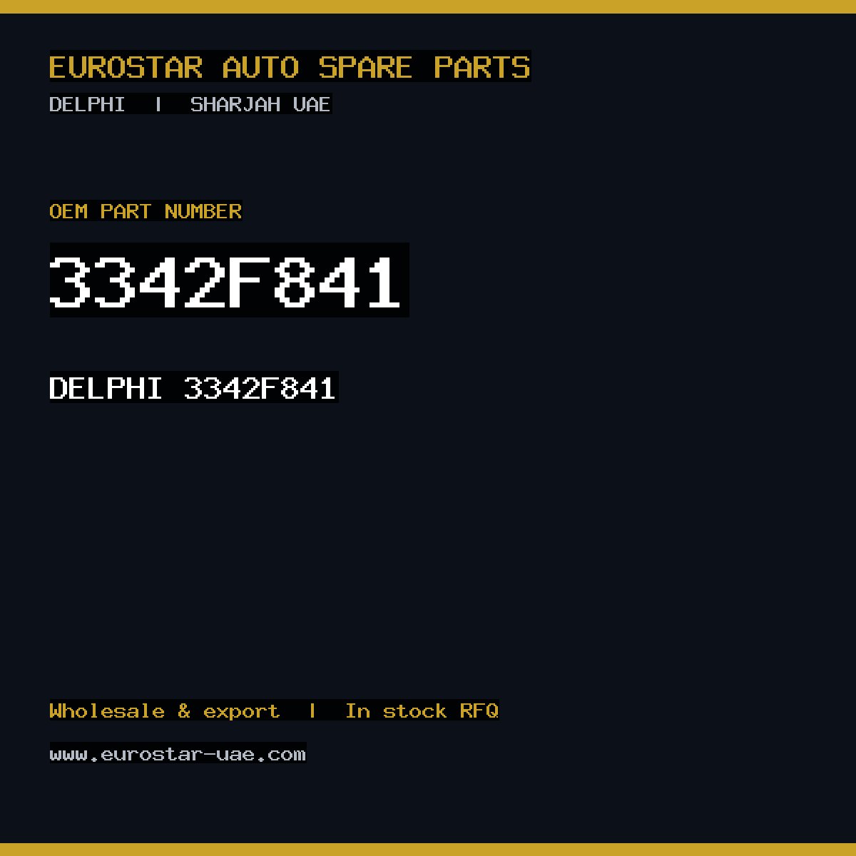 3342F841 — DELPHI 3342F841