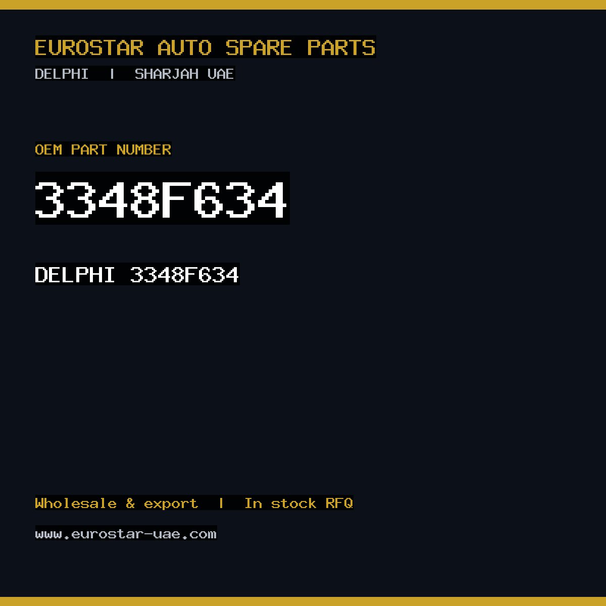 3348F634 — DELPHI 3348F634