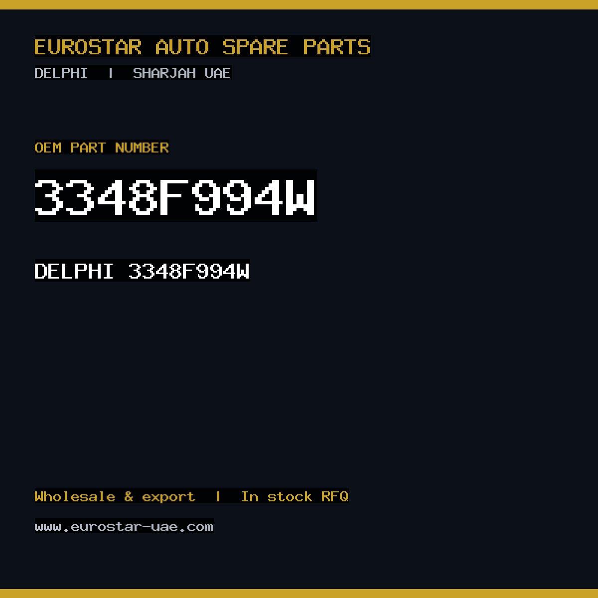 3348F994W — DELPHI 3348F994W