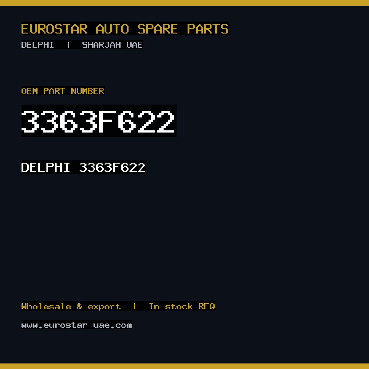 3363F622 — DELPHI 3363F622