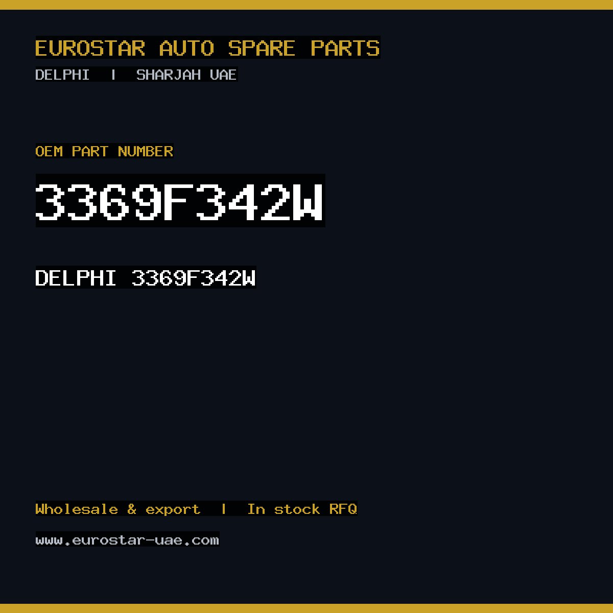 3369F342W — DELPHI 3369F342W