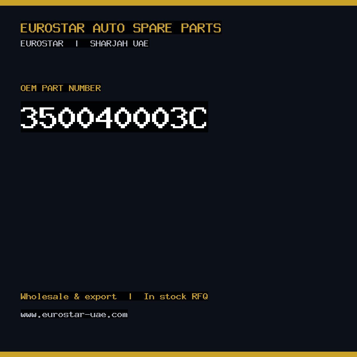 350-040-003C — CONTINENTAL/VDO 350-040-003C