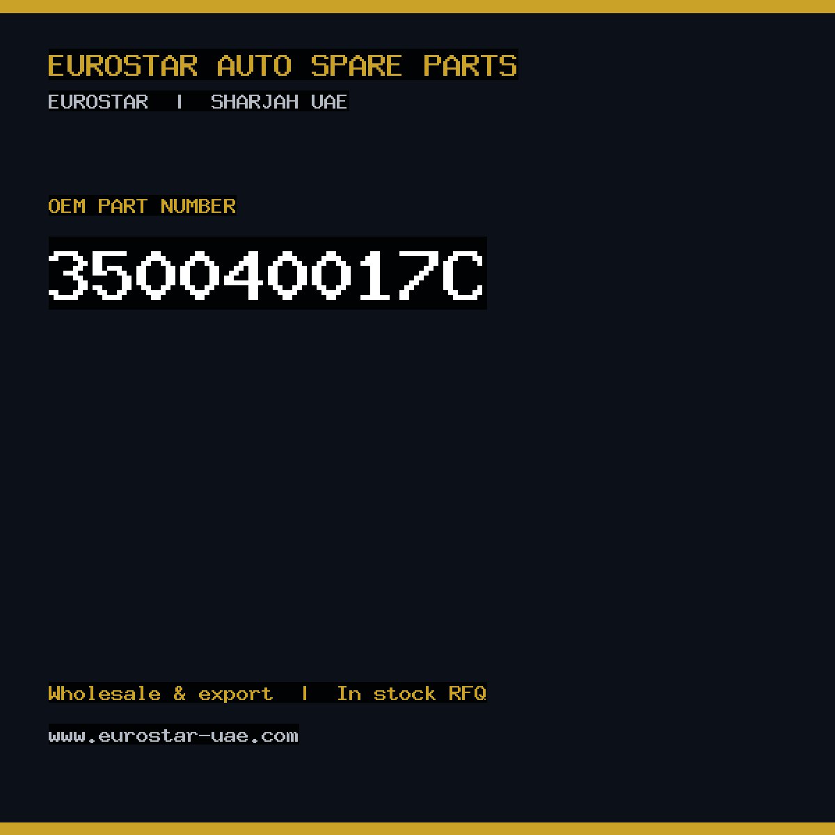 350-040-017C — CONTINENTAL/VDO 350-040-017C