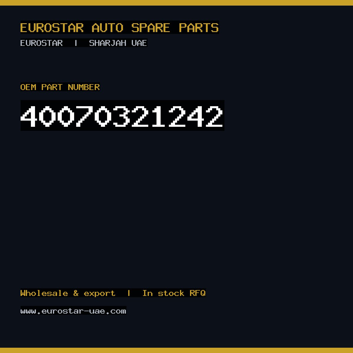 4-007-032-1242 — CONTINENTAL/VDO 4-007-032-1242