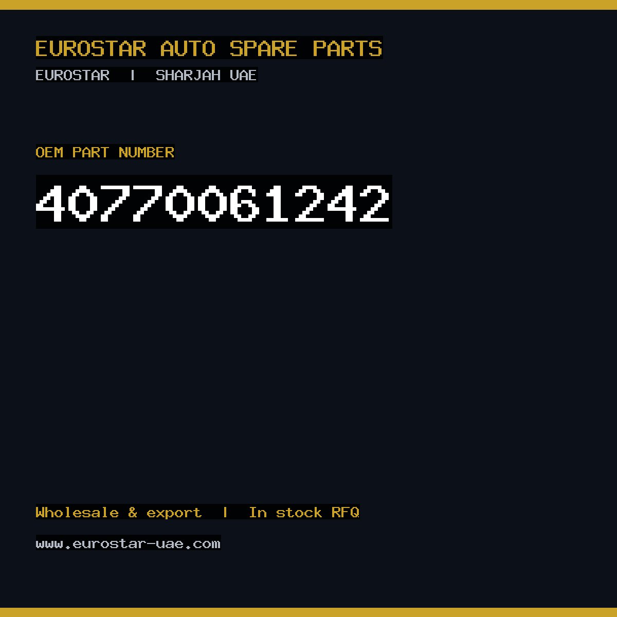 4-077-006-1242 — CONTINENTAL/VDO 4-077-006-1242