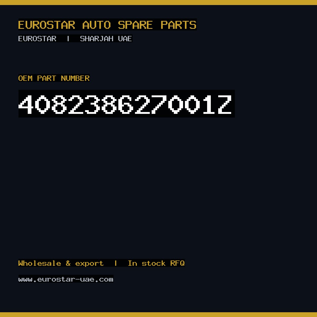 408-238-627-001Z — CONTINENTAL/VDO 408-238-627-001Z