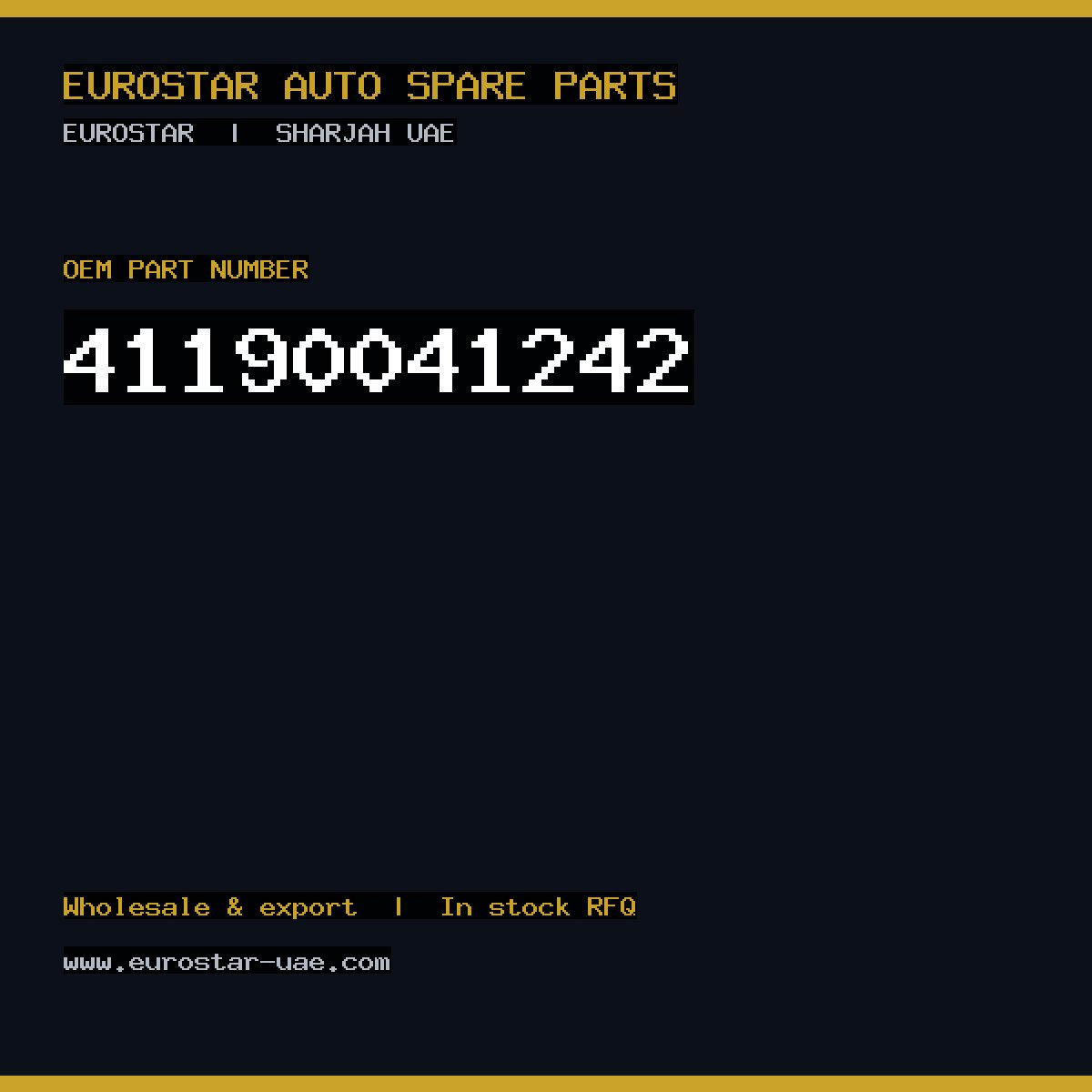 4-119-004-1242 — CONTINENTAL/VDO 4-119-004-1242
