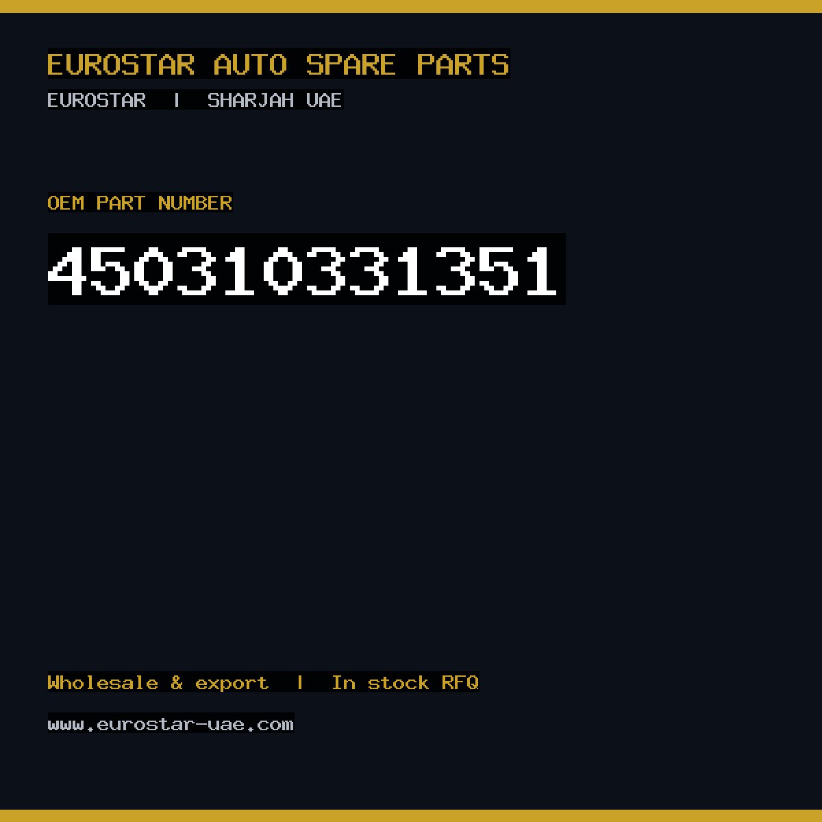 45-031-033-1351 — CONTINENTAL/VDO 45-031-033-1351