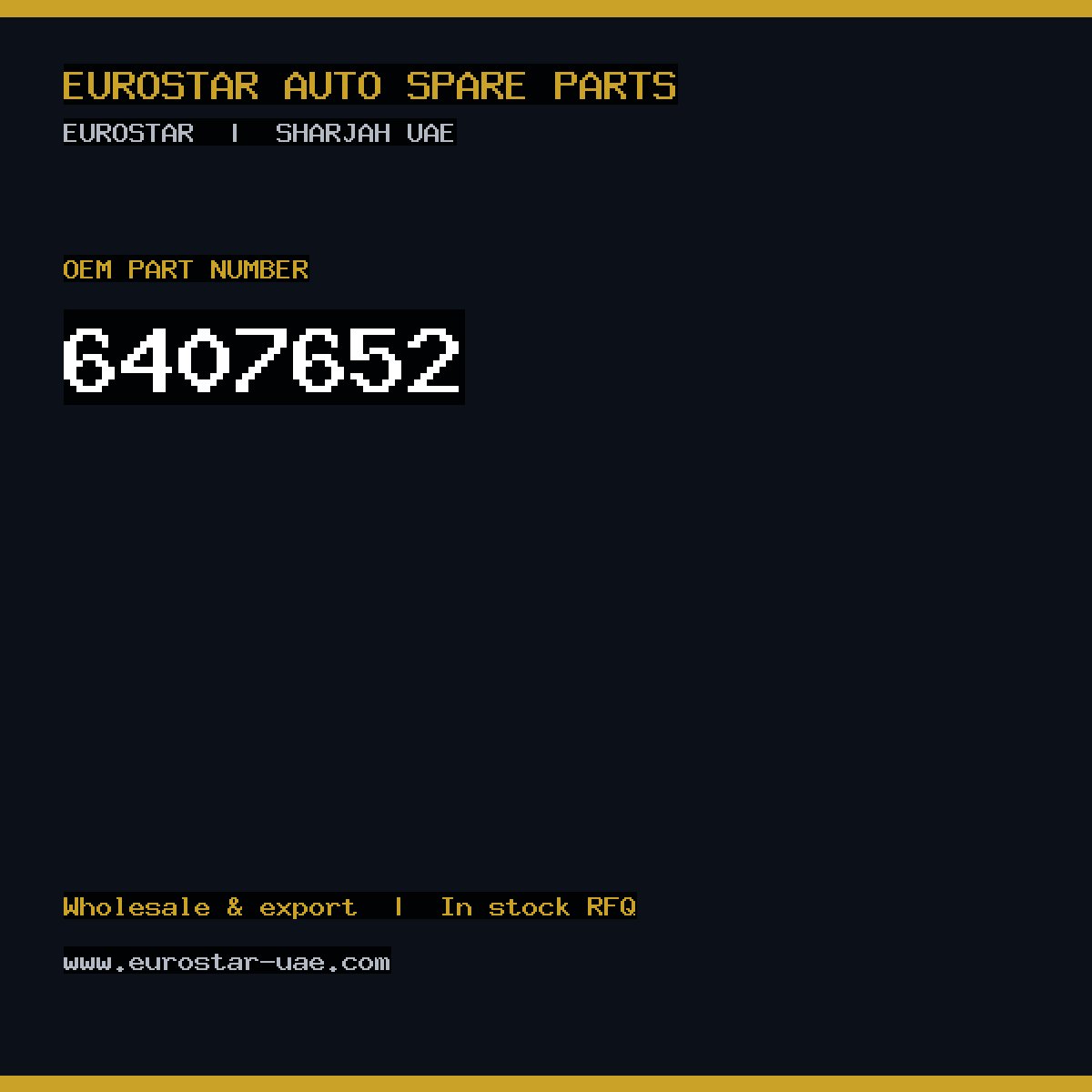 6407-652 — DELPHI 6407-652