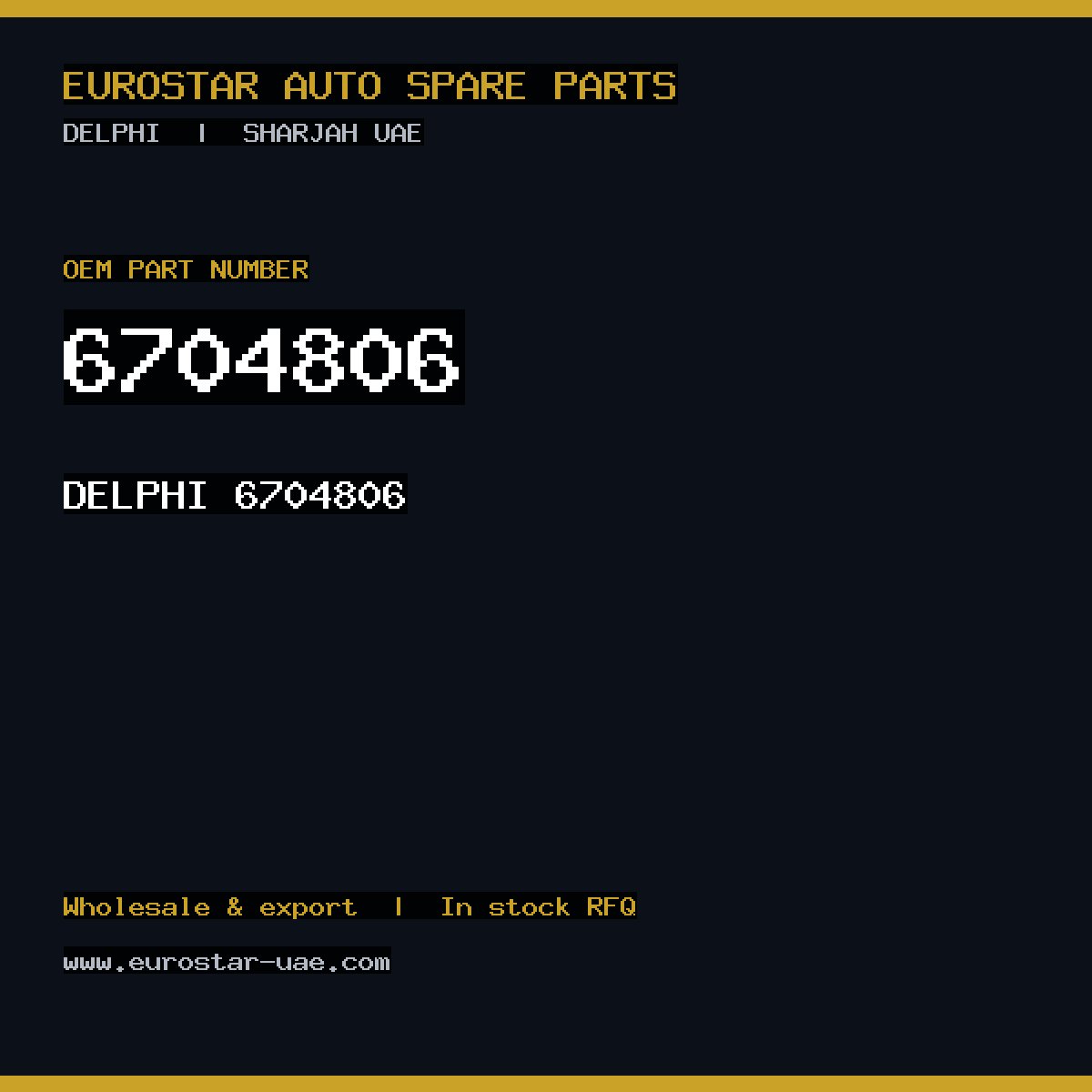 6704806 — DELPHI 6704806