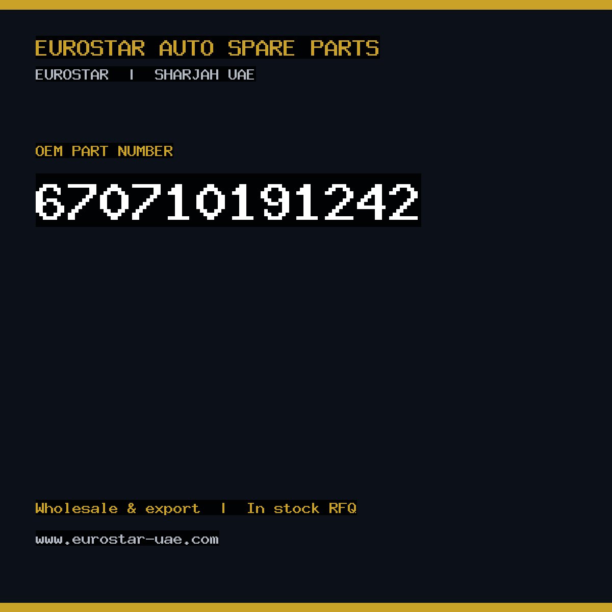 67-071-019-1242 — CONTINENTAL/VDO 67-071-019-1242