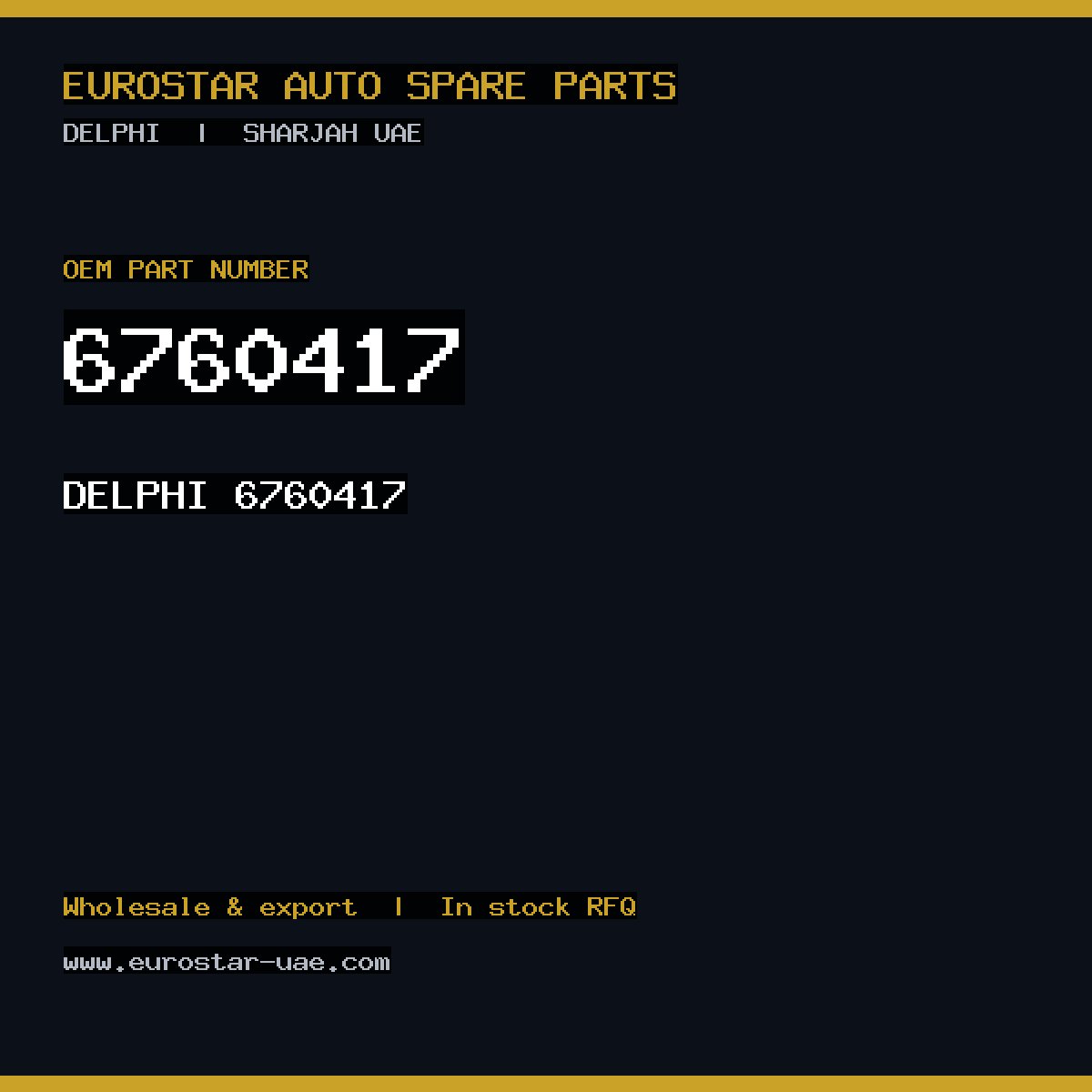 6760417 — DELPHI 6760417