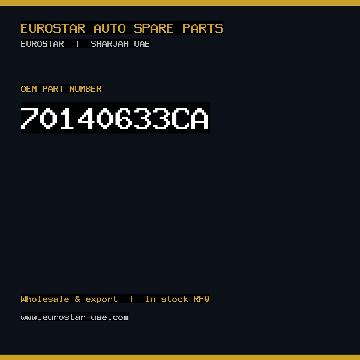 7014-0633CA — DELPHI 7014-0633CA