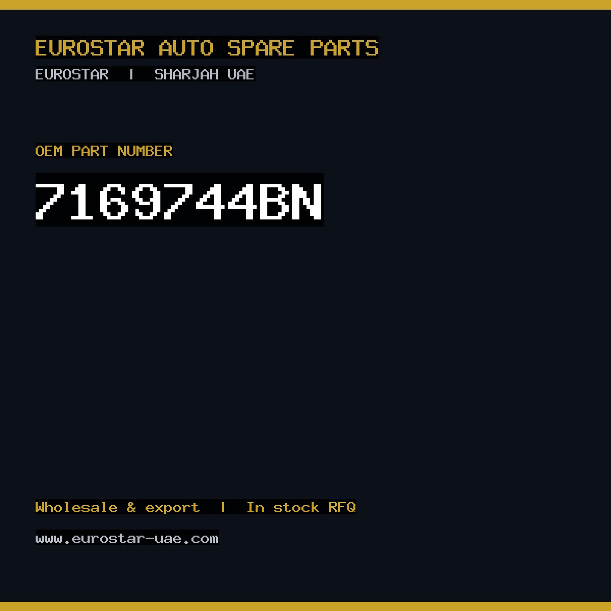 7169-744BN — DELPHI 7169-744BN