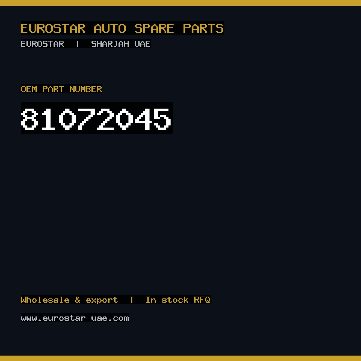 81-072-045 — CONTINENTAL/VDO 81-072-045