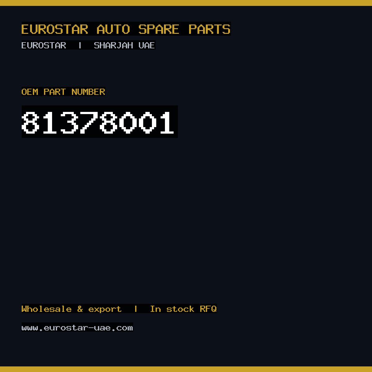 81-378-001 — CONTINENTAL/VDO 81-378-001
