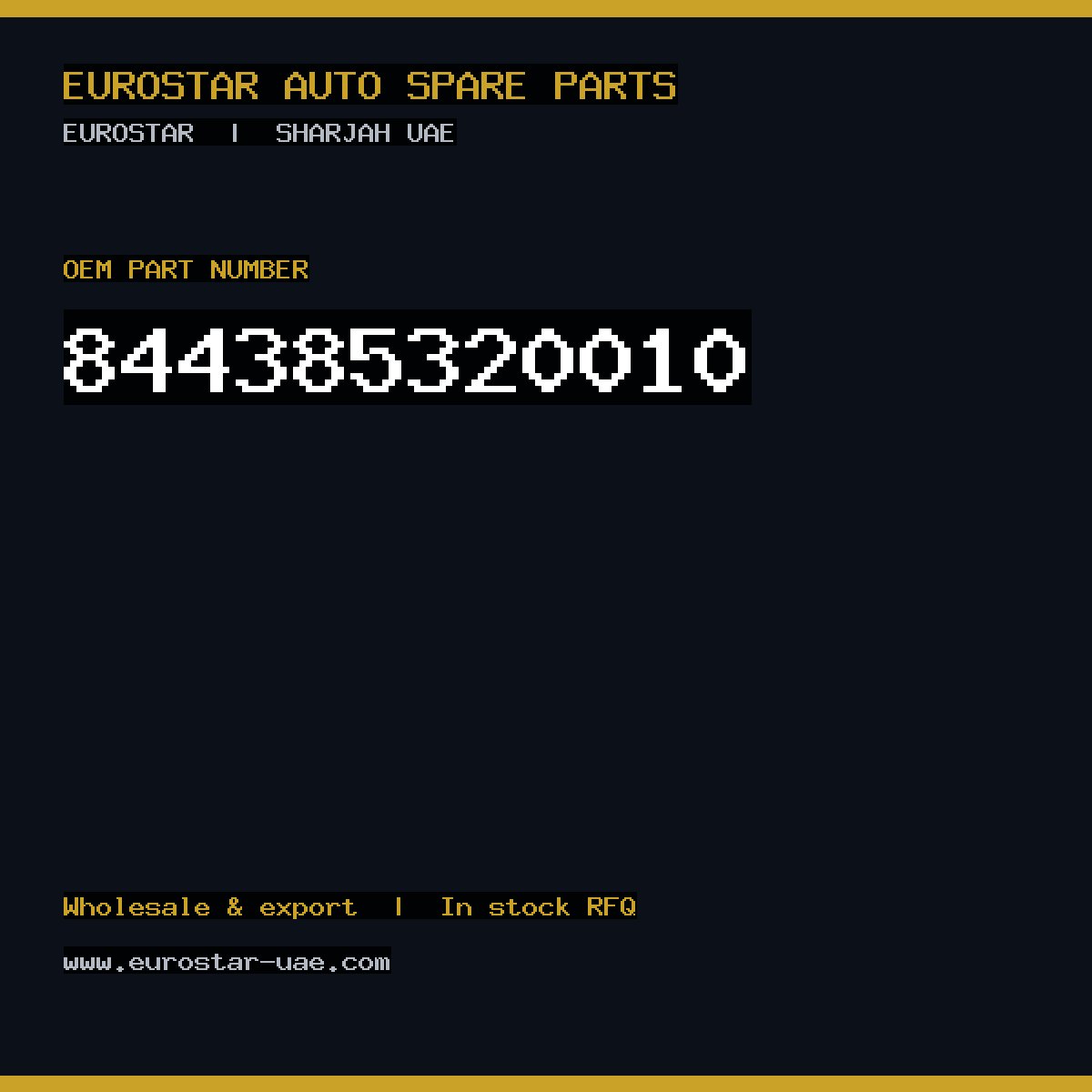 84-438-532-0010 — CONTINENTAL/VDO 84-438-532-0010