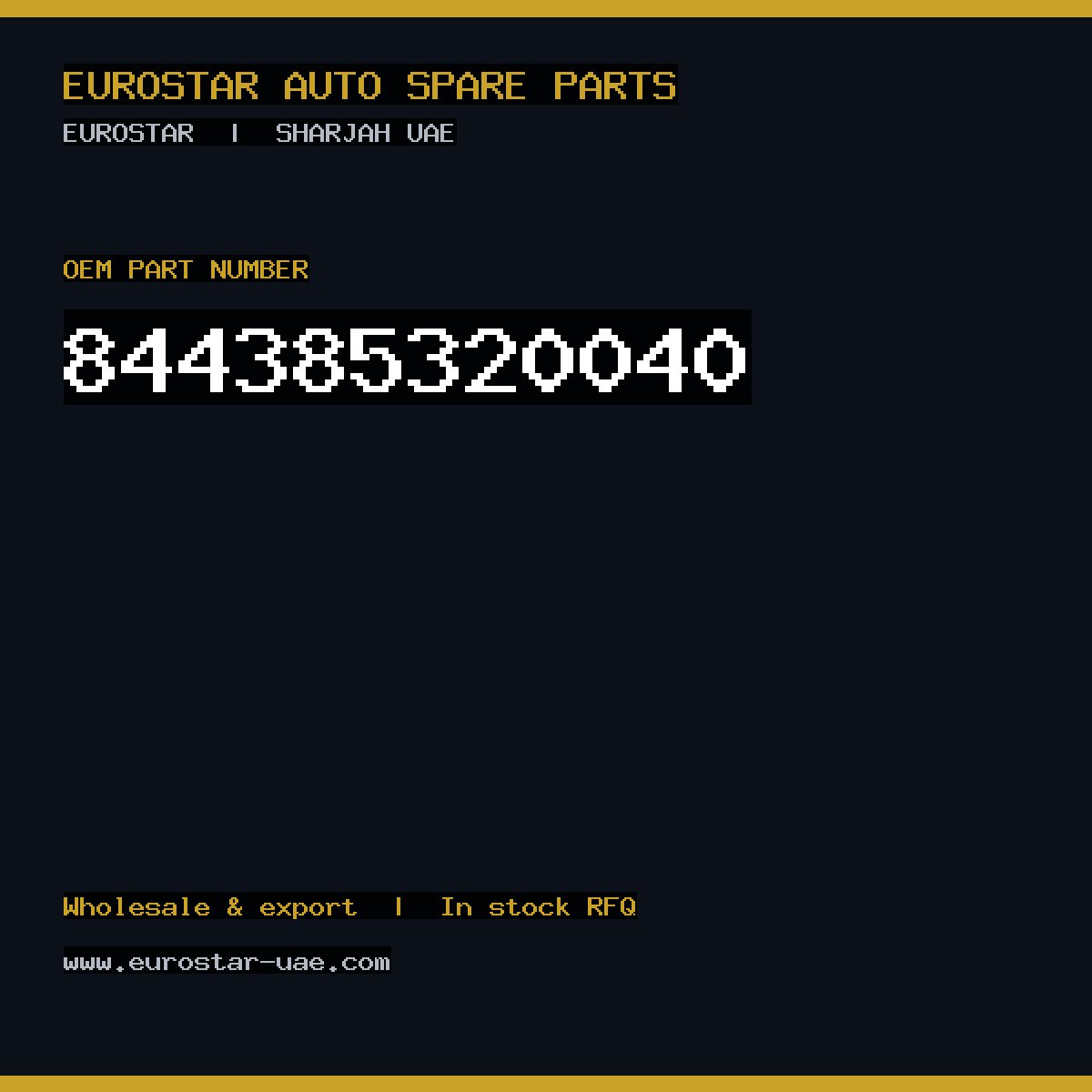 84-438-532-0040 — CONTINENTAL/VDO 84-438-532-0040