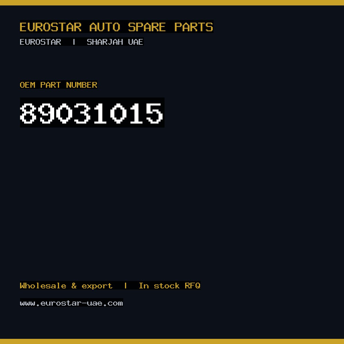89-031-015 — CONTINENTAL/VDO 89-031-015