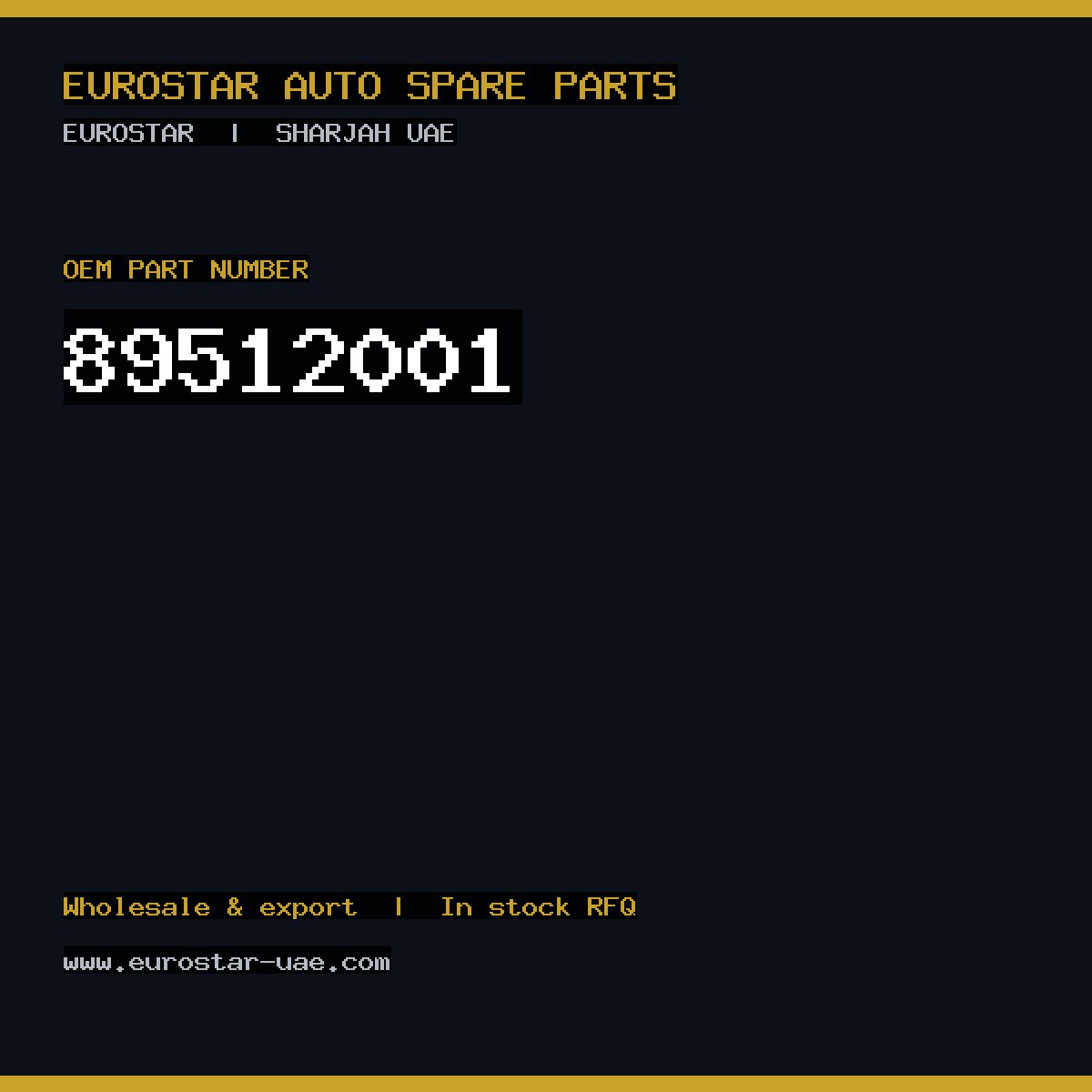 89-512-001 — CONTINENTAL/VDO 89-512-001