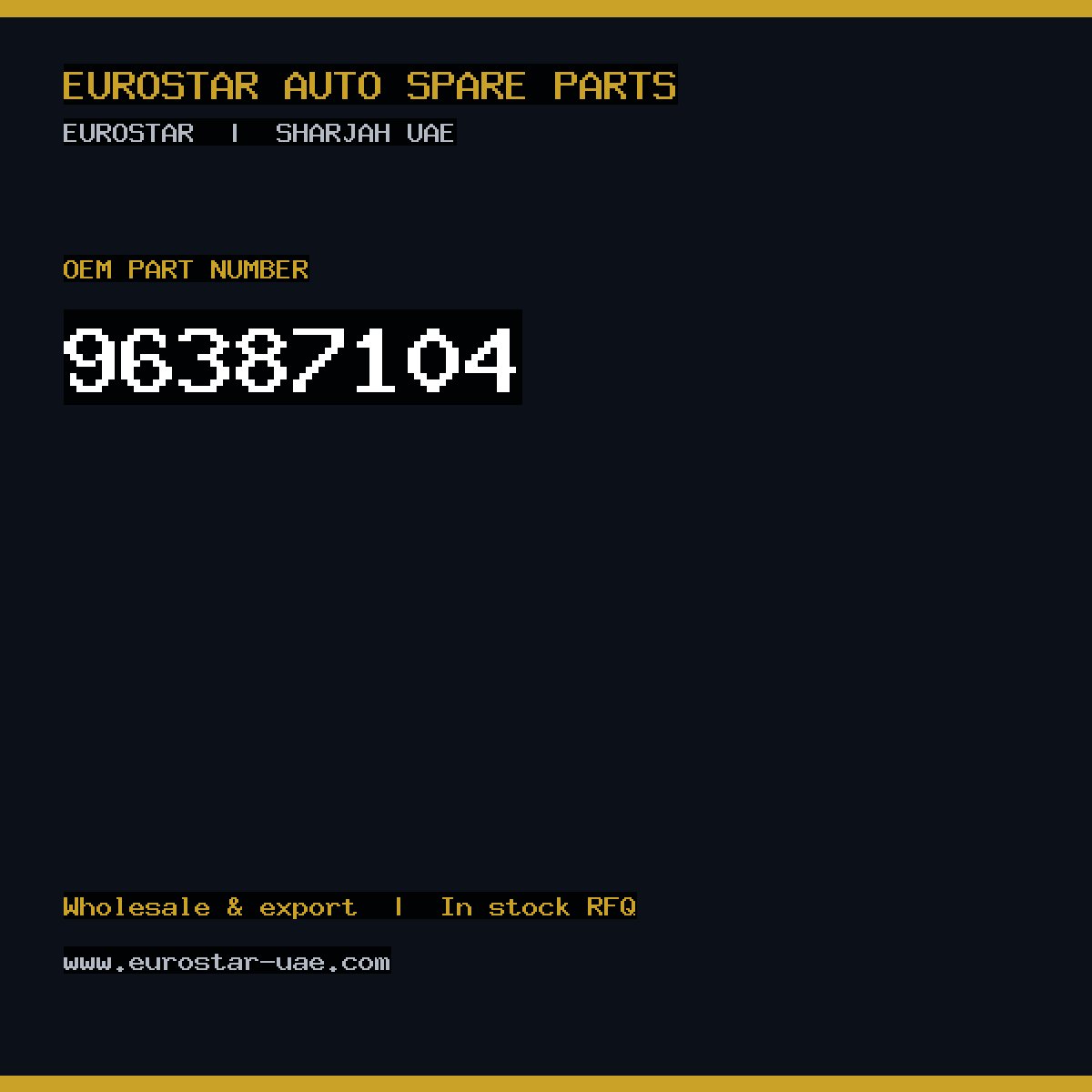 96-387-104 — CONTINENTAL/VDO 96-387-104