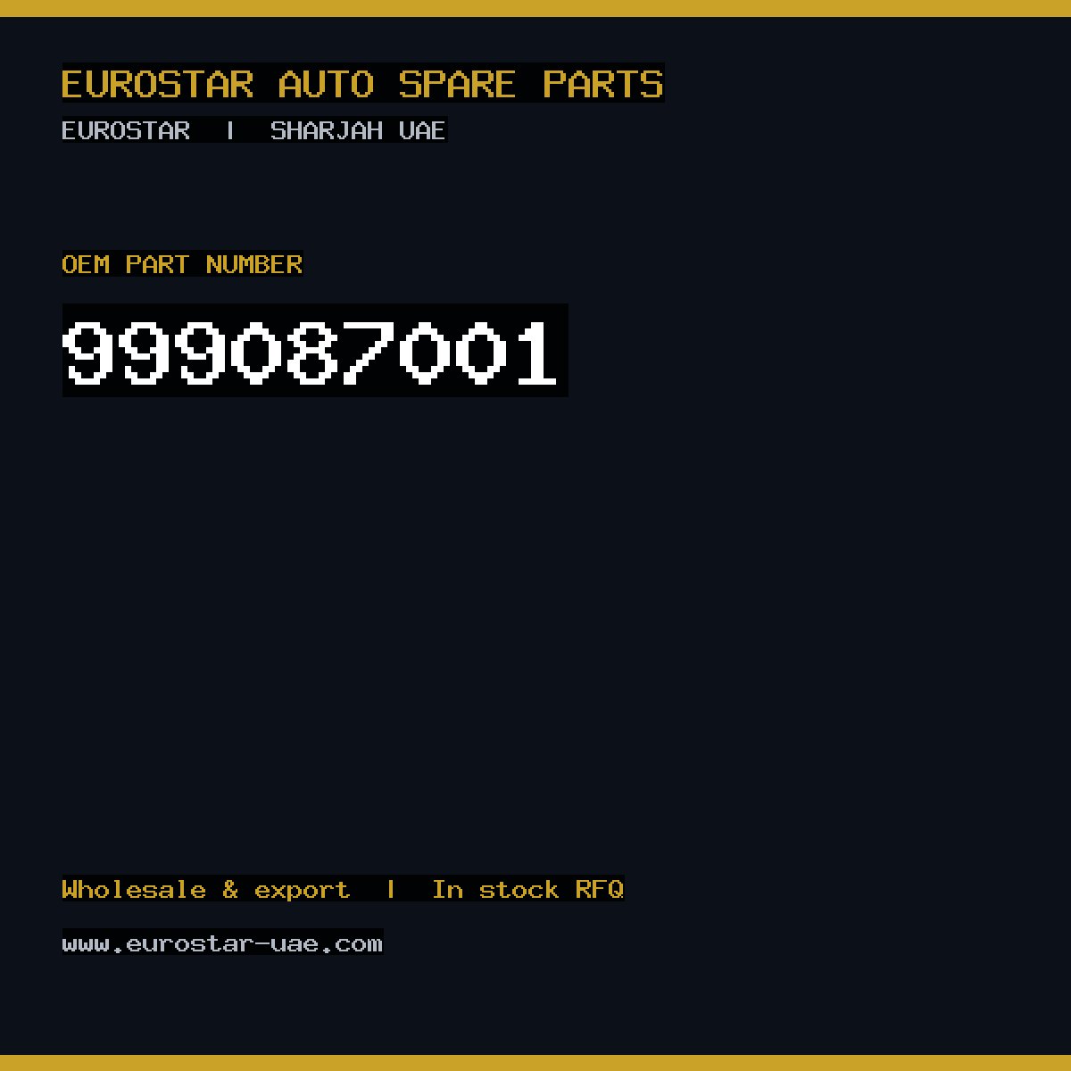 999-087-001 — CONTINENTAL/VDO 999-087-001