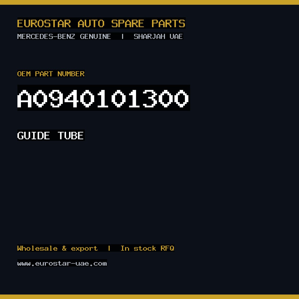 Mercedes-Benz Genuine A0940101300