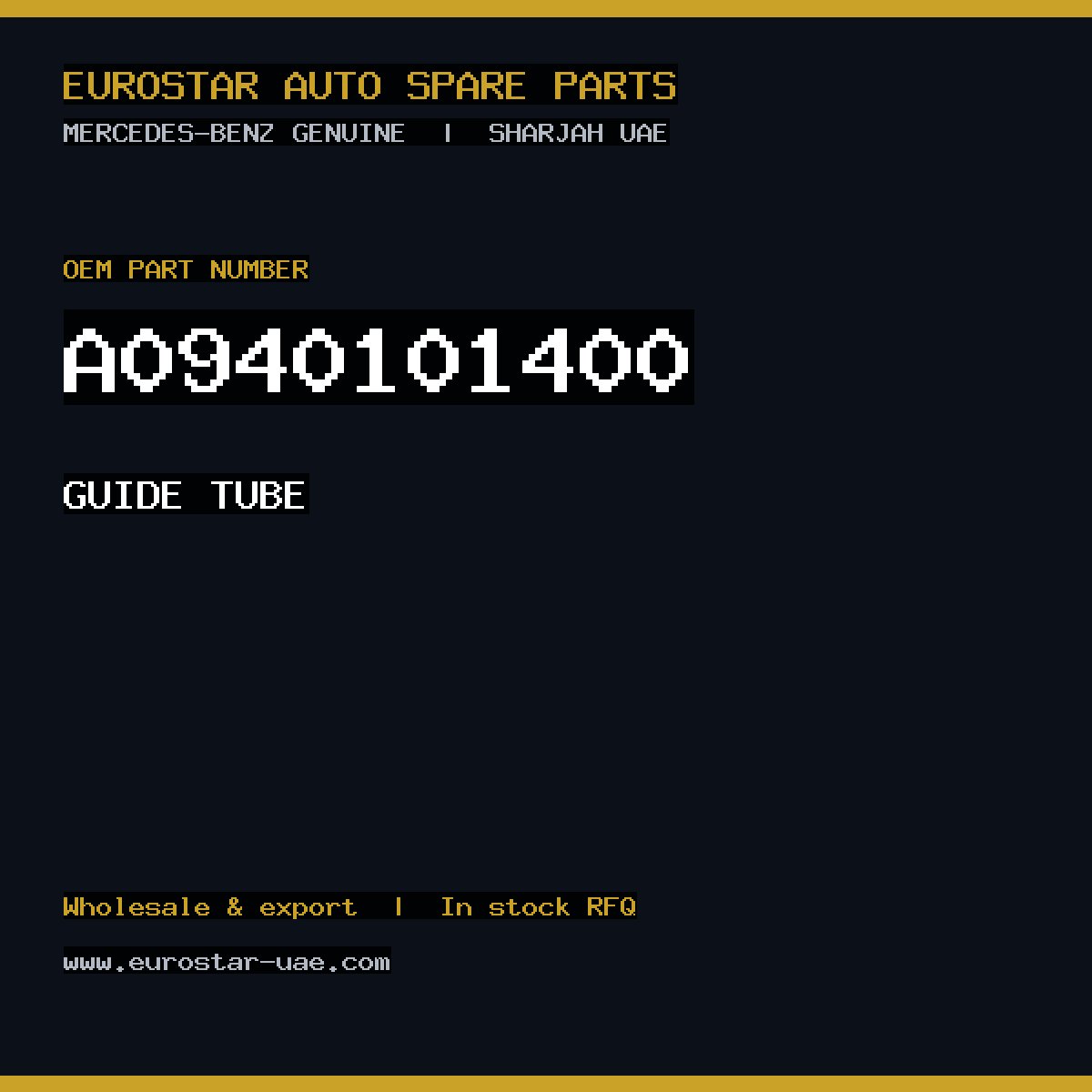 Mercedes-Benz Genuine A0940101400